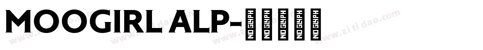 MOOGIRL ALP字体转换